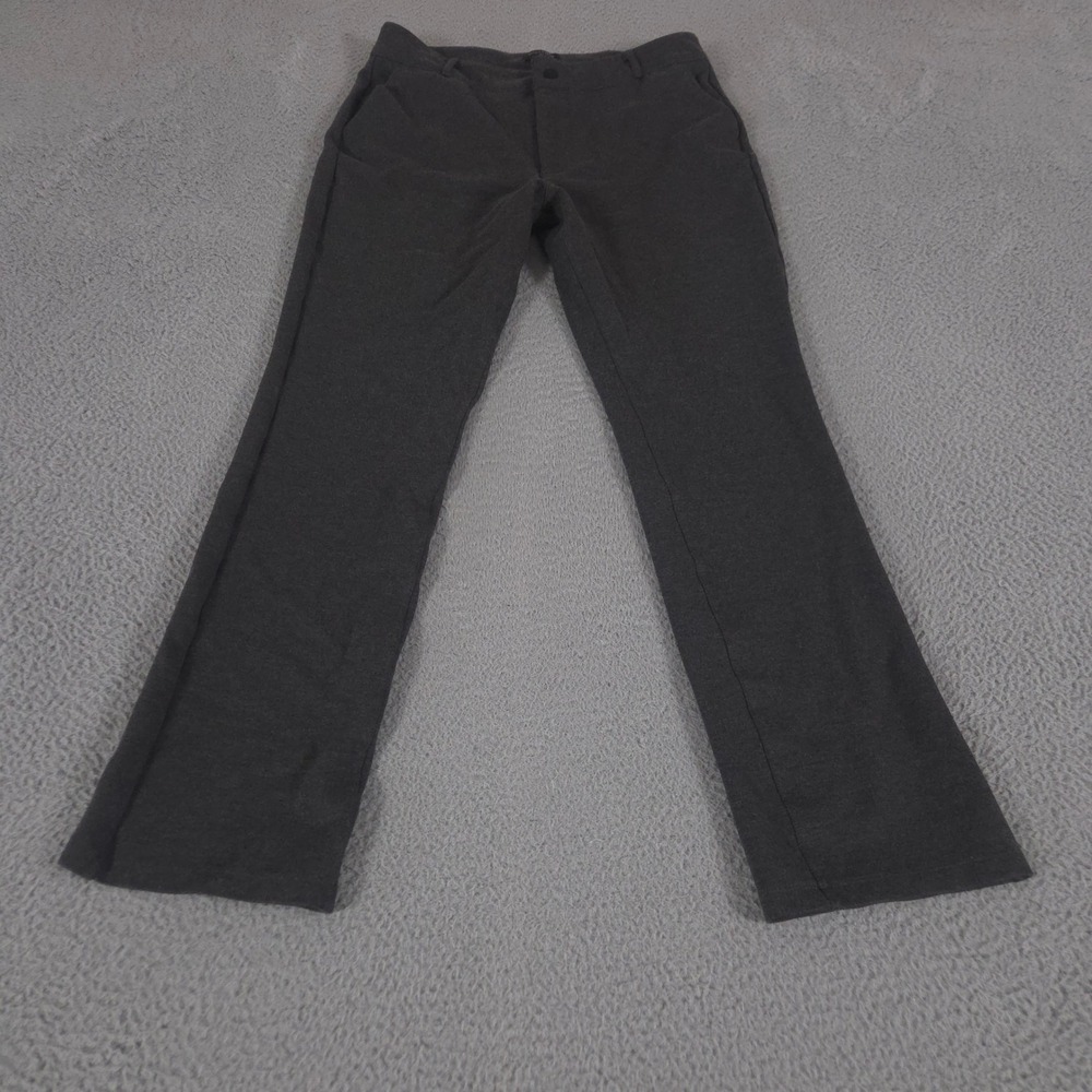 NYDJ Pants Women 10 Gray Sculpt-Her Straight Leg Pull-On Lift Tuck Ponte Knit
